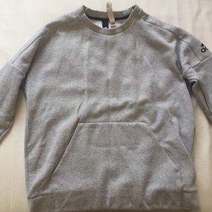 Grey ADIDAS crewneck sweater with pocket